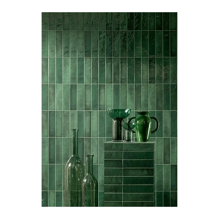 Płytka ścienna Masovia verde B gloss STR 29,8x7,8x1 Tubądzin