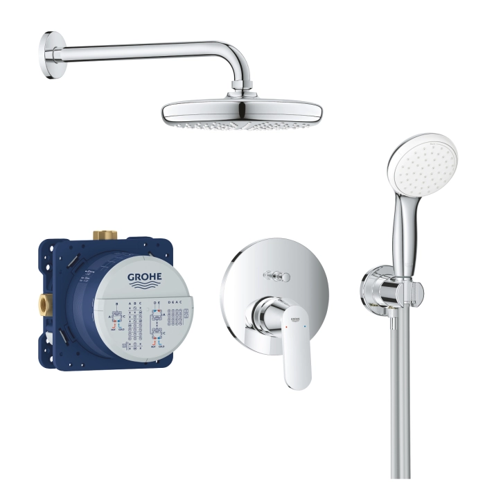 Eurosmart cosmopolitan zestaw prysznicowy Tempesta 210 chrom 25219001 Grohe