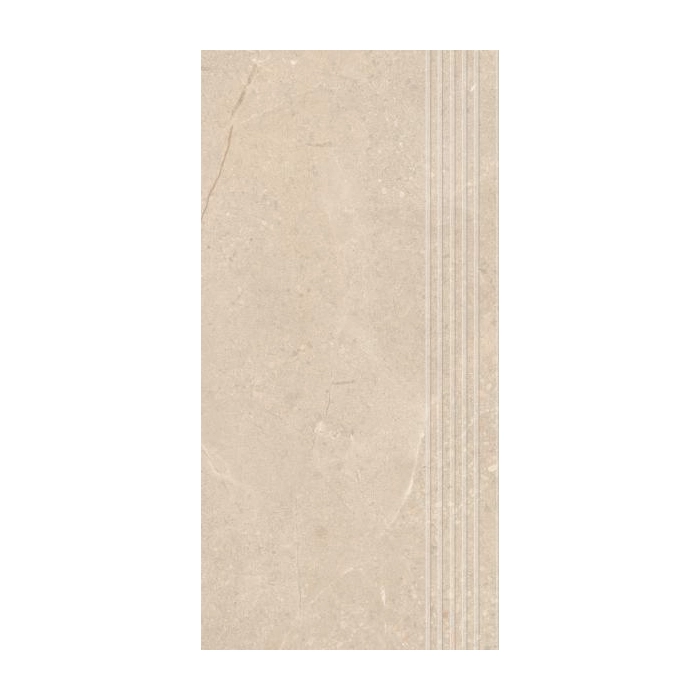 Sunnydust Light Beige Stopnica Prosta Nacinana Mat. 29,8x59,8 Paradyż