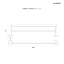 Gulfoss wieszak na ręcznik 60 cm podwójny Chrom 80102100 Oltens