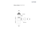 Molde syfon umywalkowy mosiężny butelkowy z korkiem Chrom 02603100 Oltens
